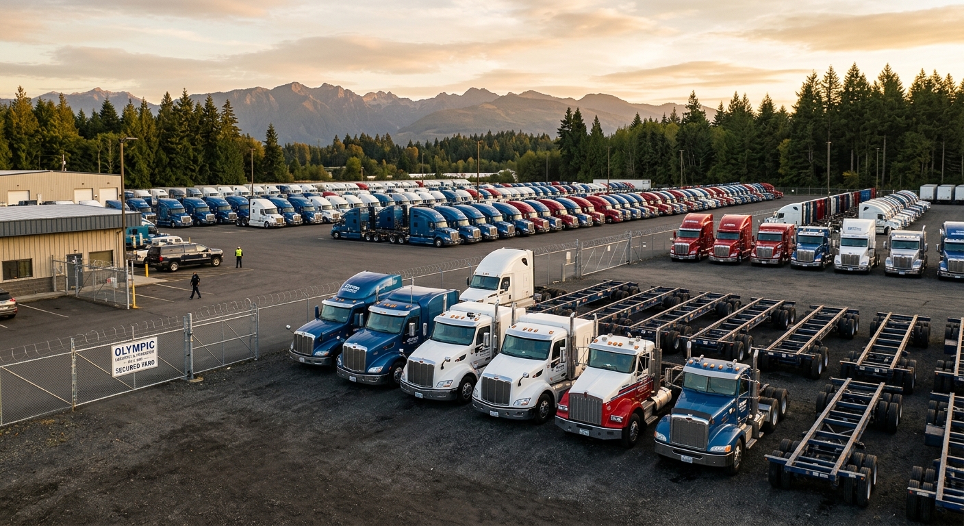 Singh Trucklines fleet of trucks