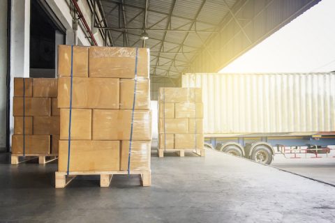 Warehouse cargo courier transportation